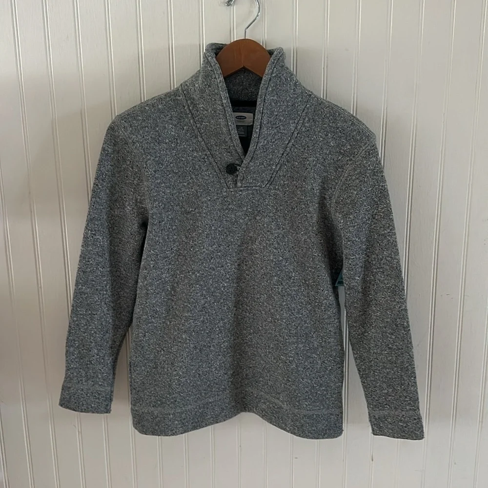 Old Navy Gray Long Sleeves Pullover Sweater Like New sz L (10/12)